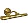 Reina 16 1/4" Wide Aged Brass Plug-In LED Picture Light