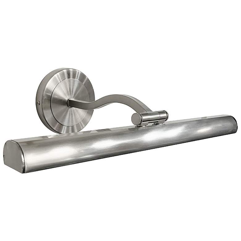Image 1 Reina 16 1/4" Wide Satin Chrome LED Picture Light