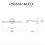 2_Reina 16 1/4" Wide Satin Chrome LED Picture Light more views
