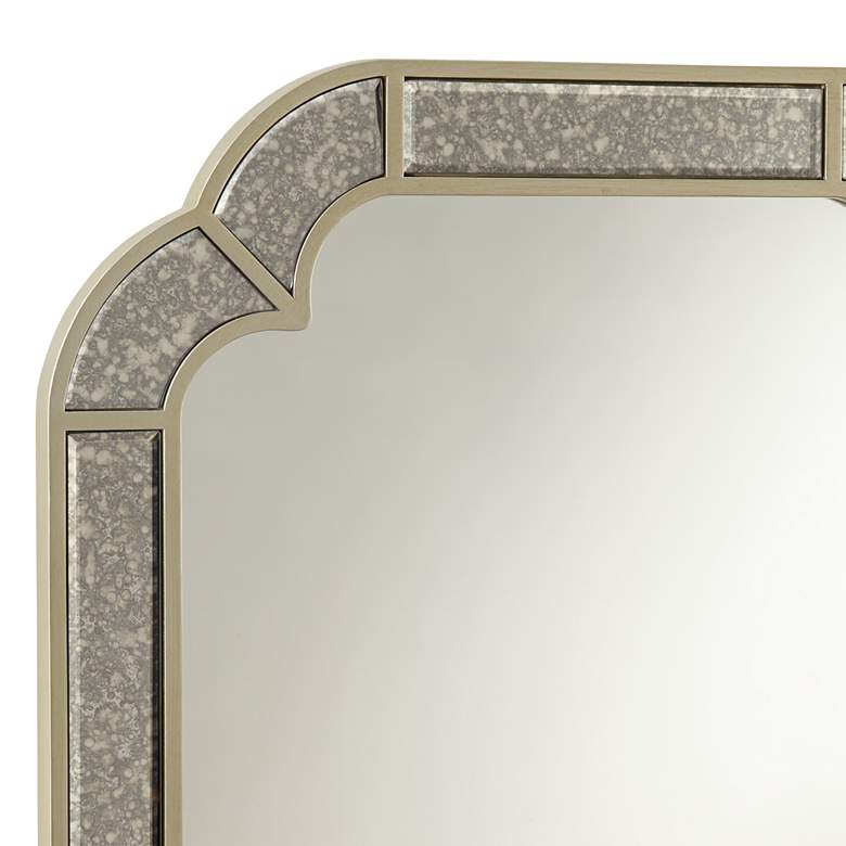 Reina 23 1/2&quot; x 38 1/2&quot; Dark Champagne Rounded Edge Wall Mirror more views