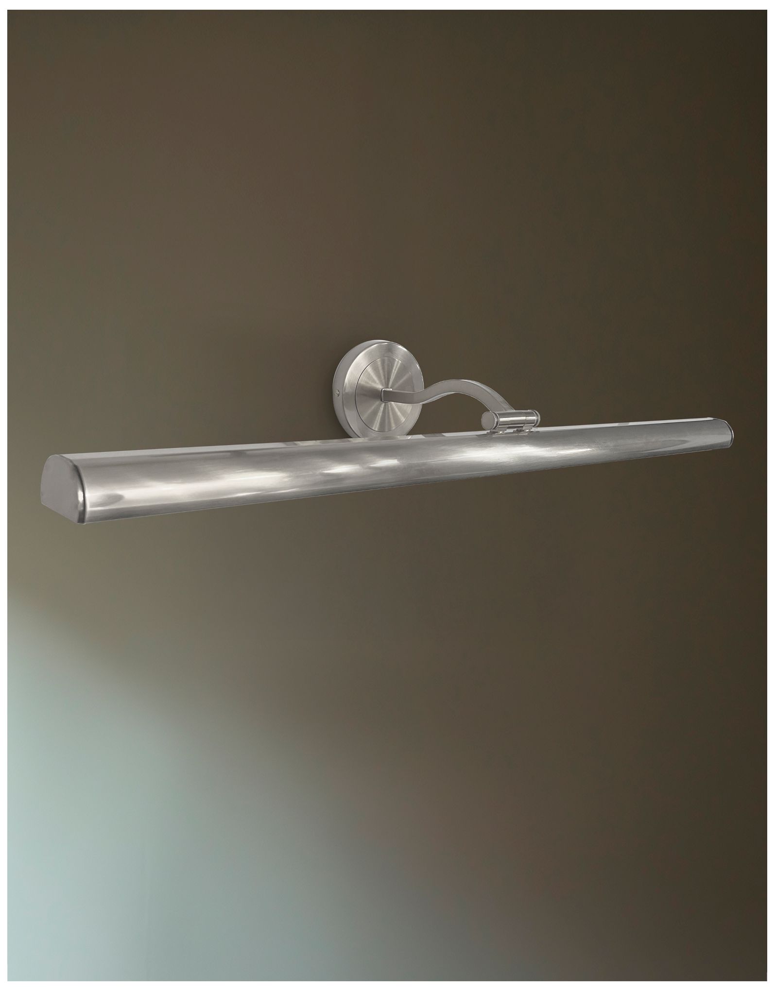 Image 3 Reina 32" Wide Satin Chrome LED Picture Light more views