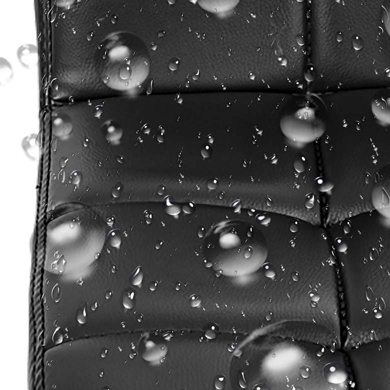 Image 5 Reiner Black Faux Leather Adjustable Bar Stools Set of 2 more views