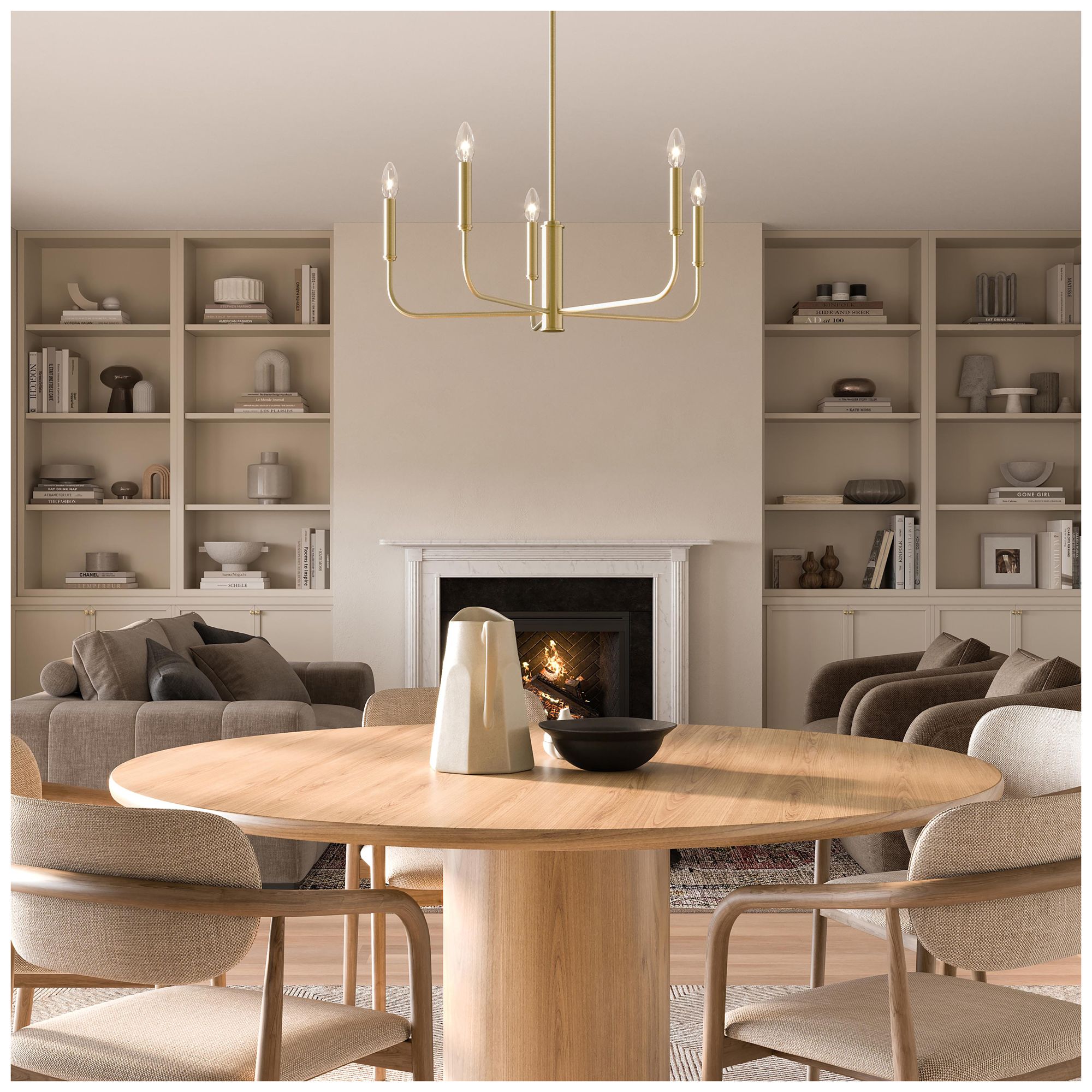 Image 4 Reines Five-Light Medium  Chandelier more views