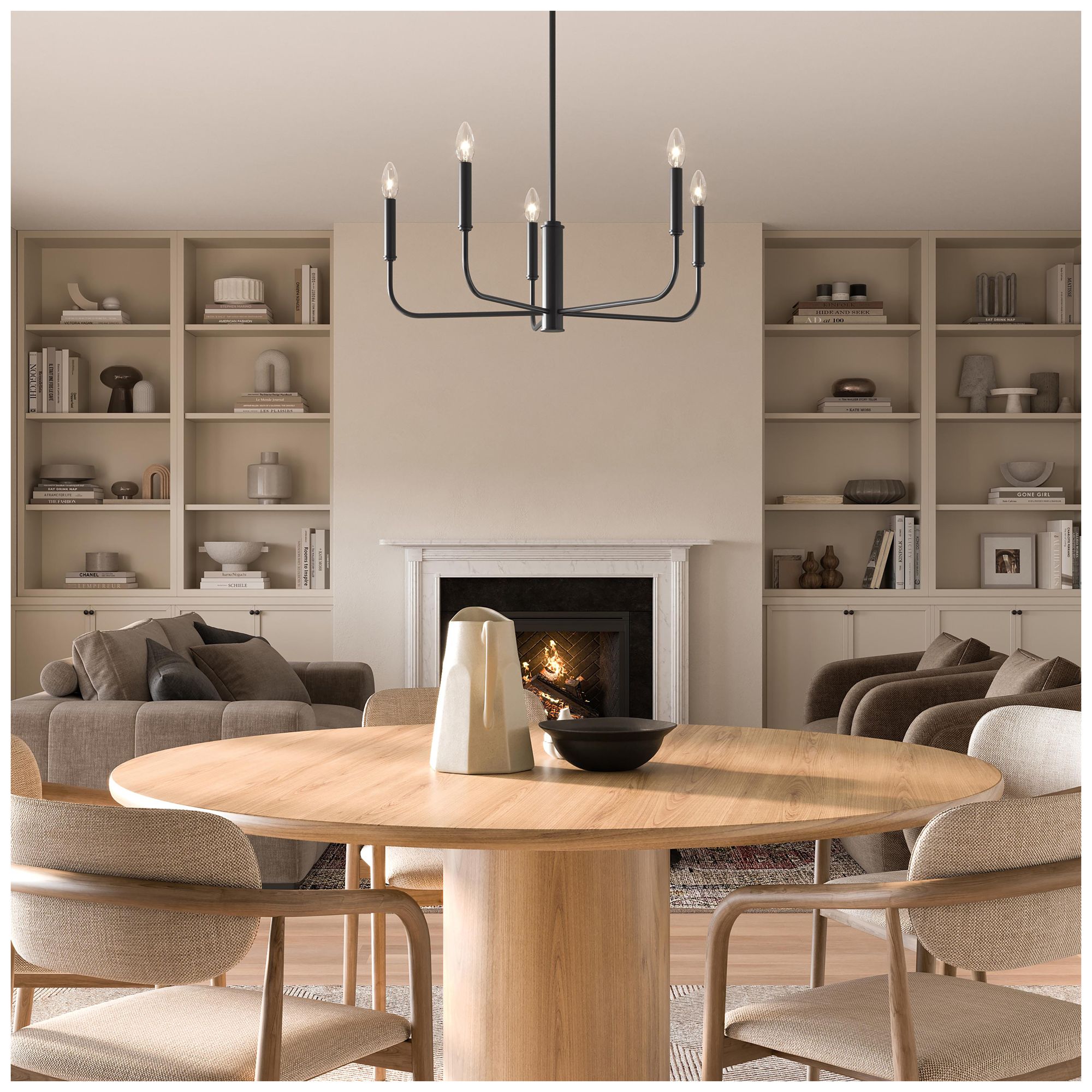 Image 4 Reines Five-Light Medium  Chandelier more views