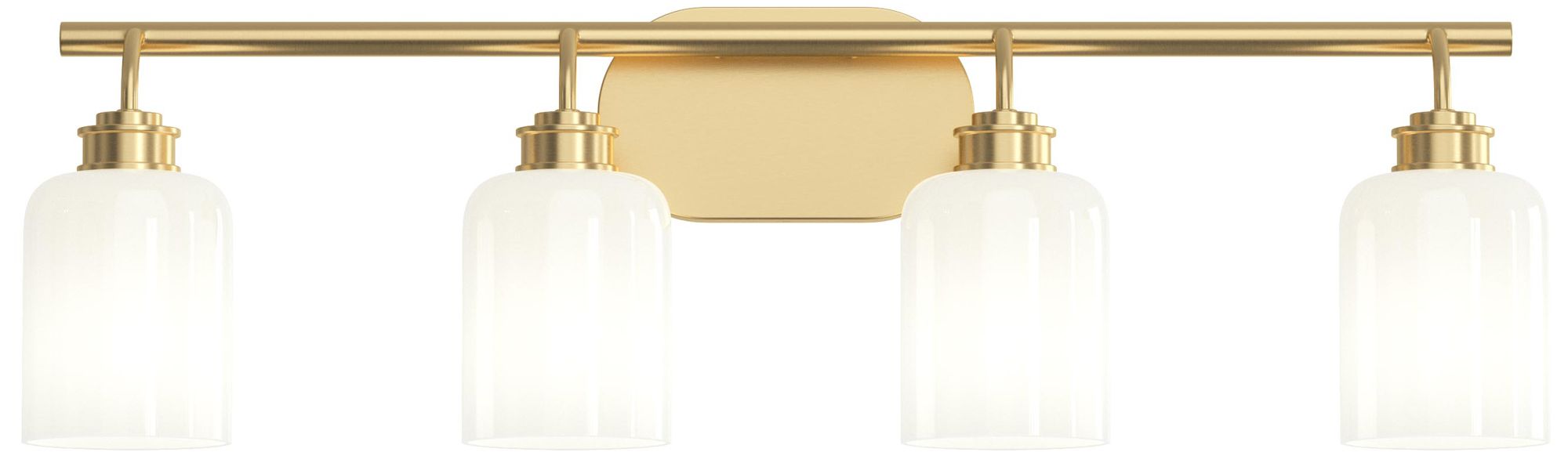 Image 7 Reines Four-Light Bath Vanity with Opal Glass Shades more views