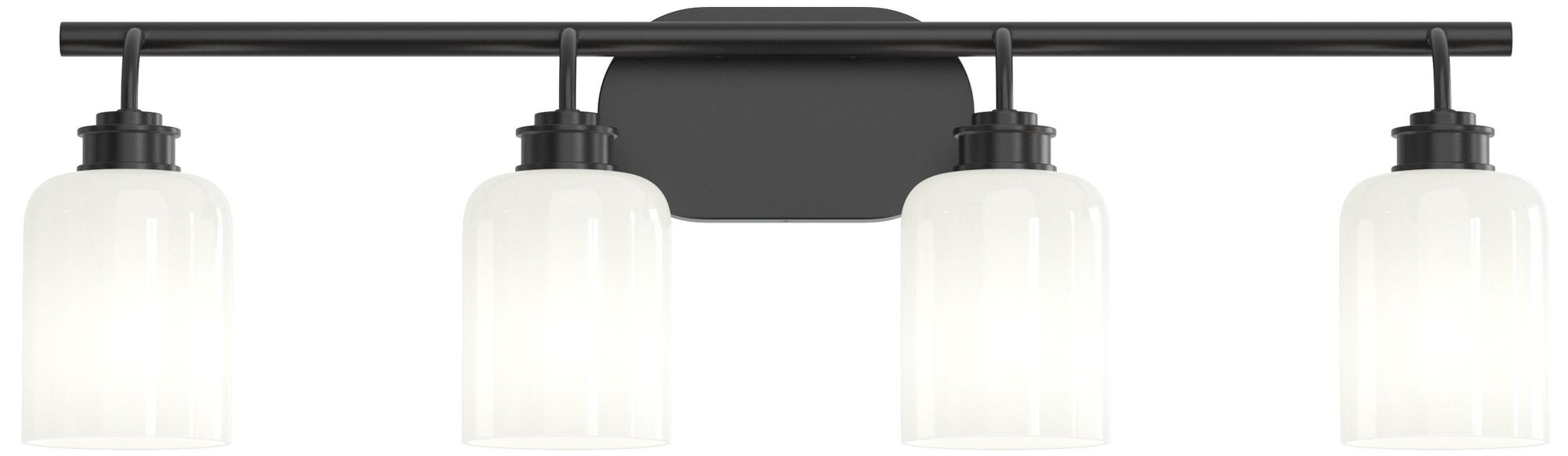 Image 7 Reines Four-Light Bath Vanity with Opal Glass Shades more views