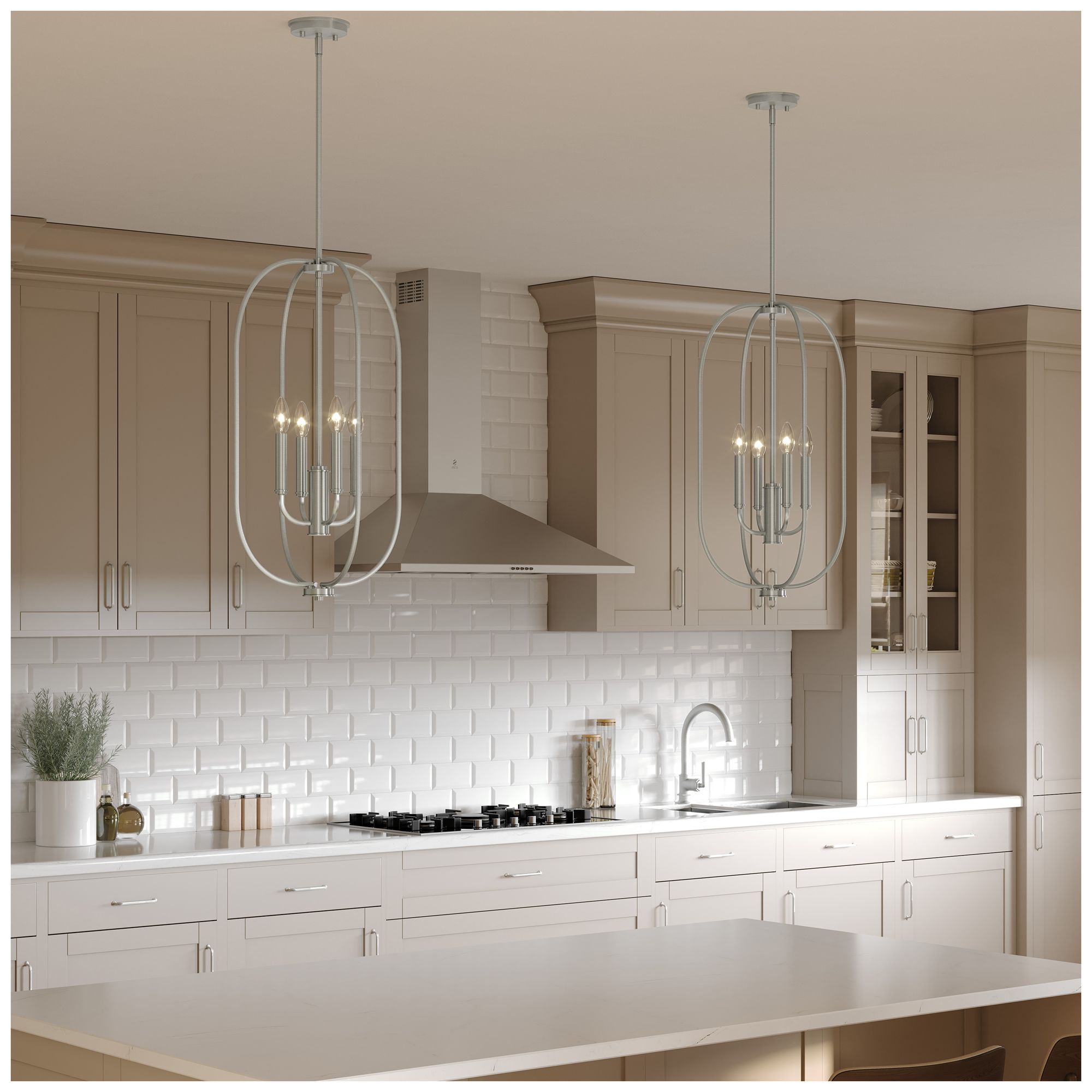 Image 3 Reines Four-Light  Foyer Pendant more views
