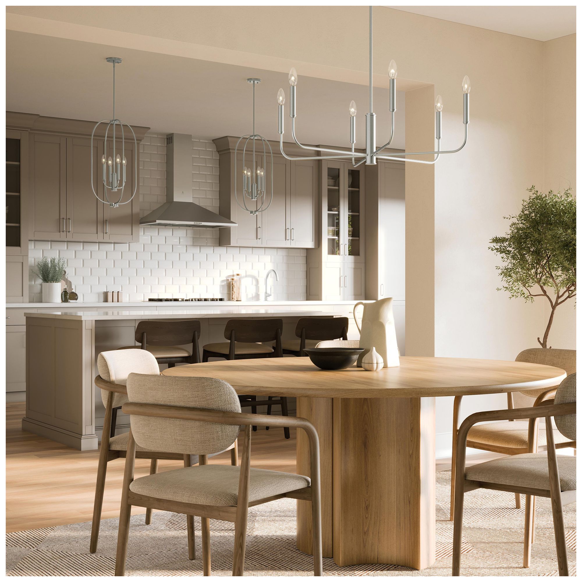 Reines Four-Light  Foyer Pendant