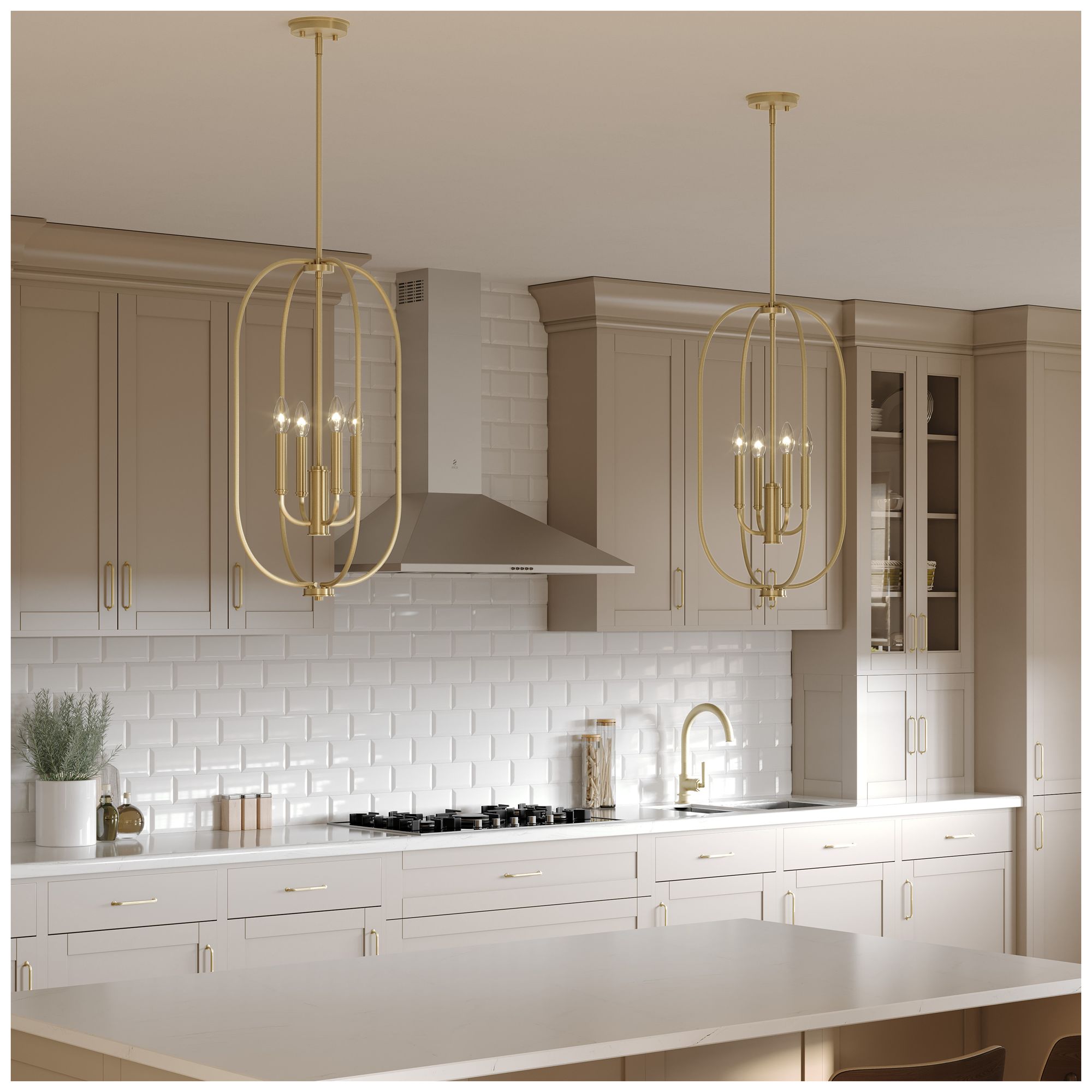 Image 3 Reines Four-Light  Foyer Pendant more views