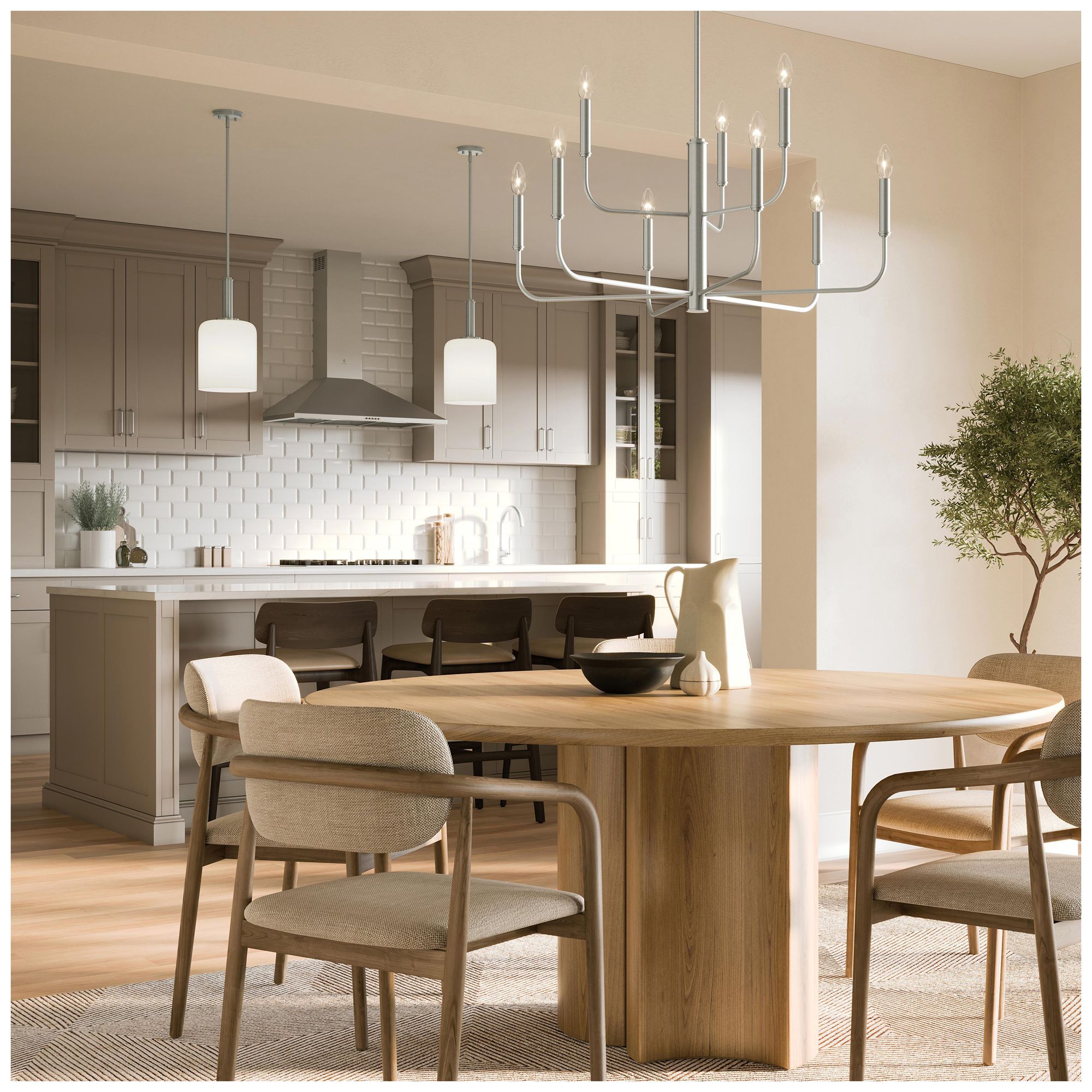 Image 3 Reines Nine-Light Two-Tier  Chandelier more views