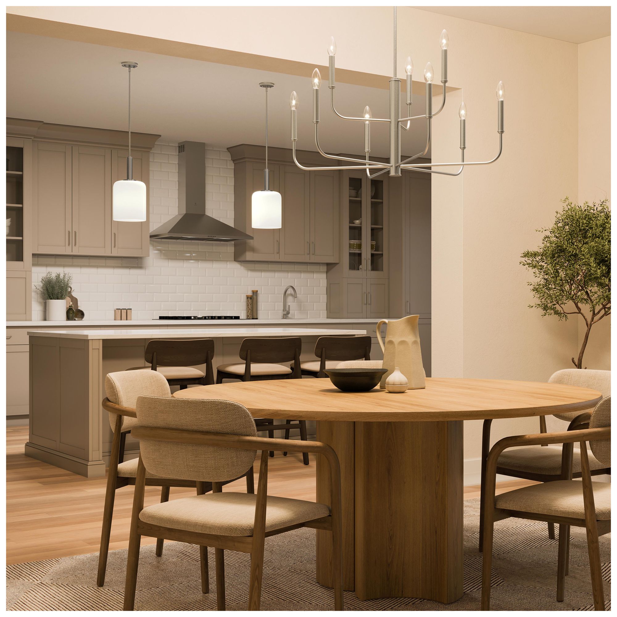 Image 5 Reines Nine-Light Two-Tier  Chandelier more views