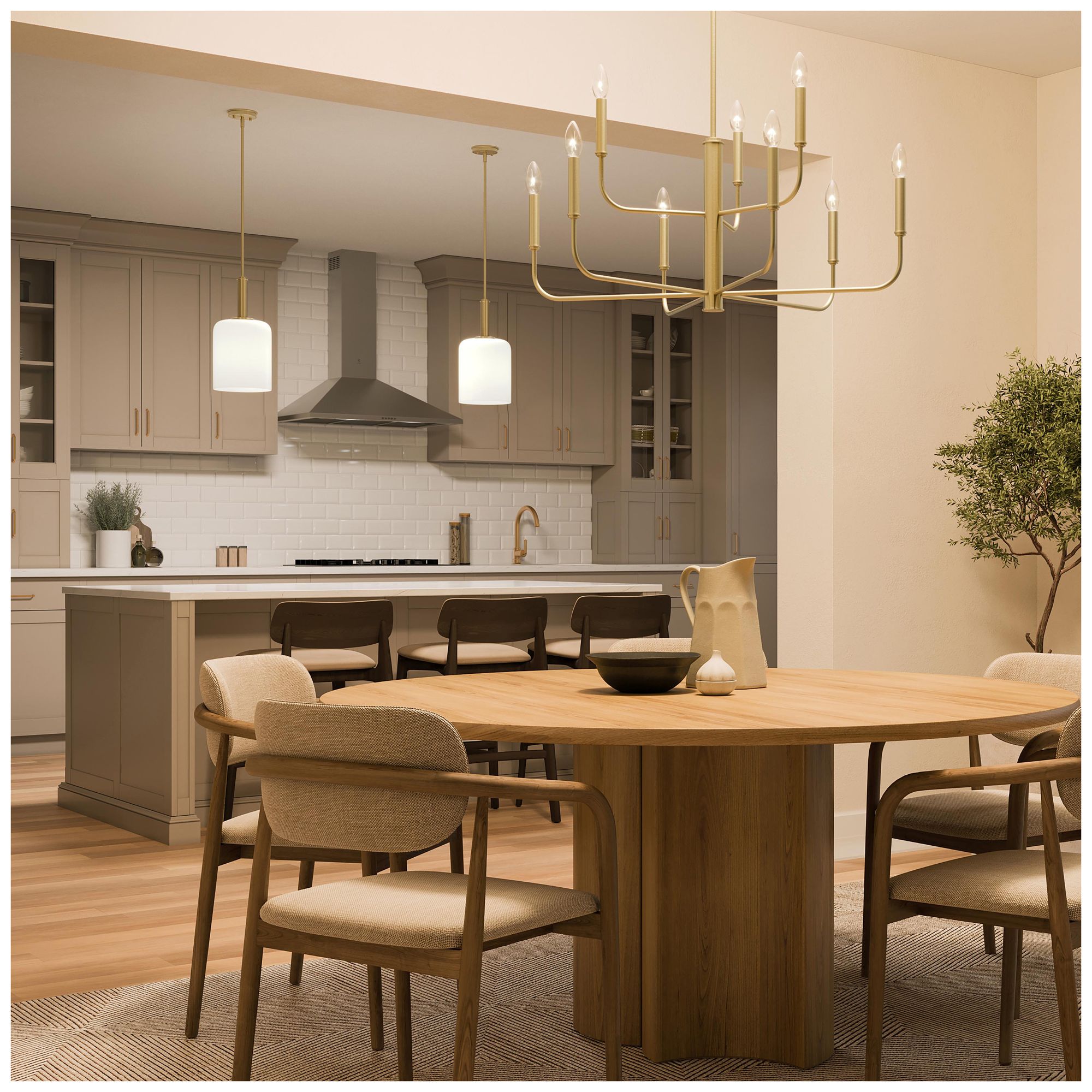 Image 5 Reines Nine-Light Two-Tier  Chandelier more views