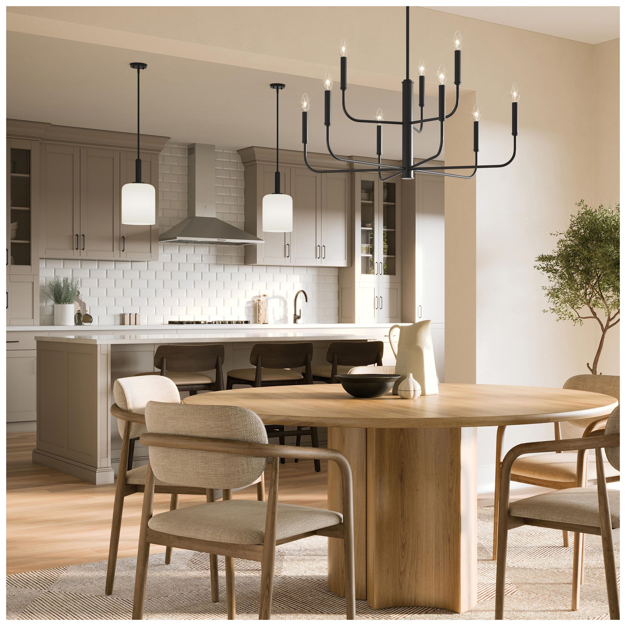 Image 4 Reines Nine-Light Two-Tier  Chandelier more views