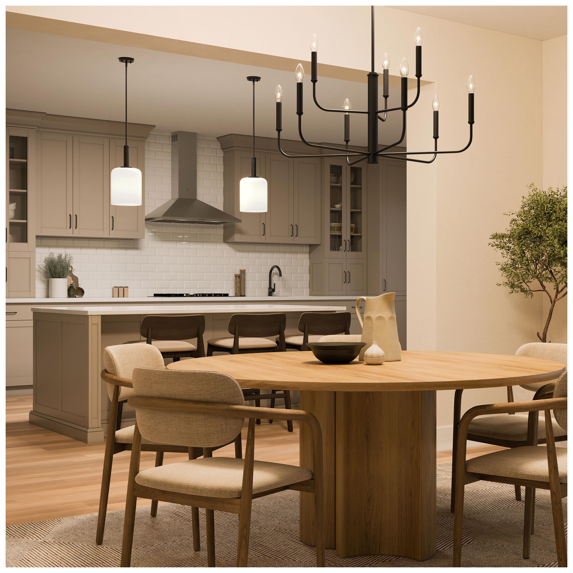 Image 5 Reines Nine-Light Two-Tier  Chandelier more views
