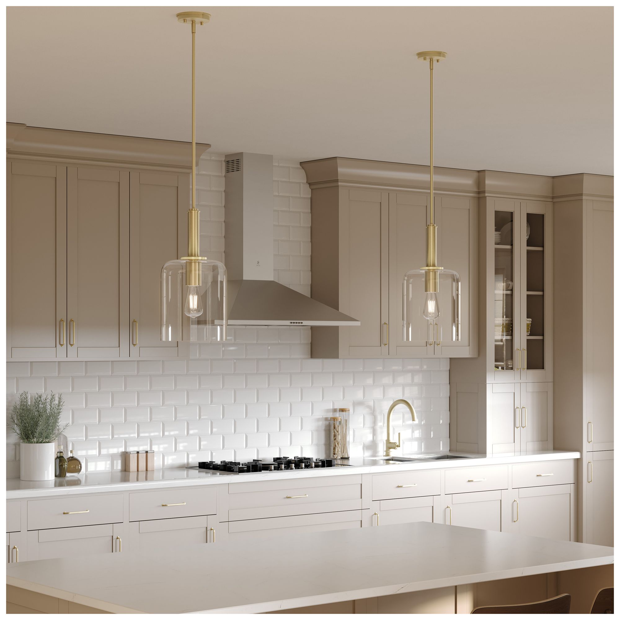 Image 4 Reines One-Light Pendant with Clear Glass Shade more views