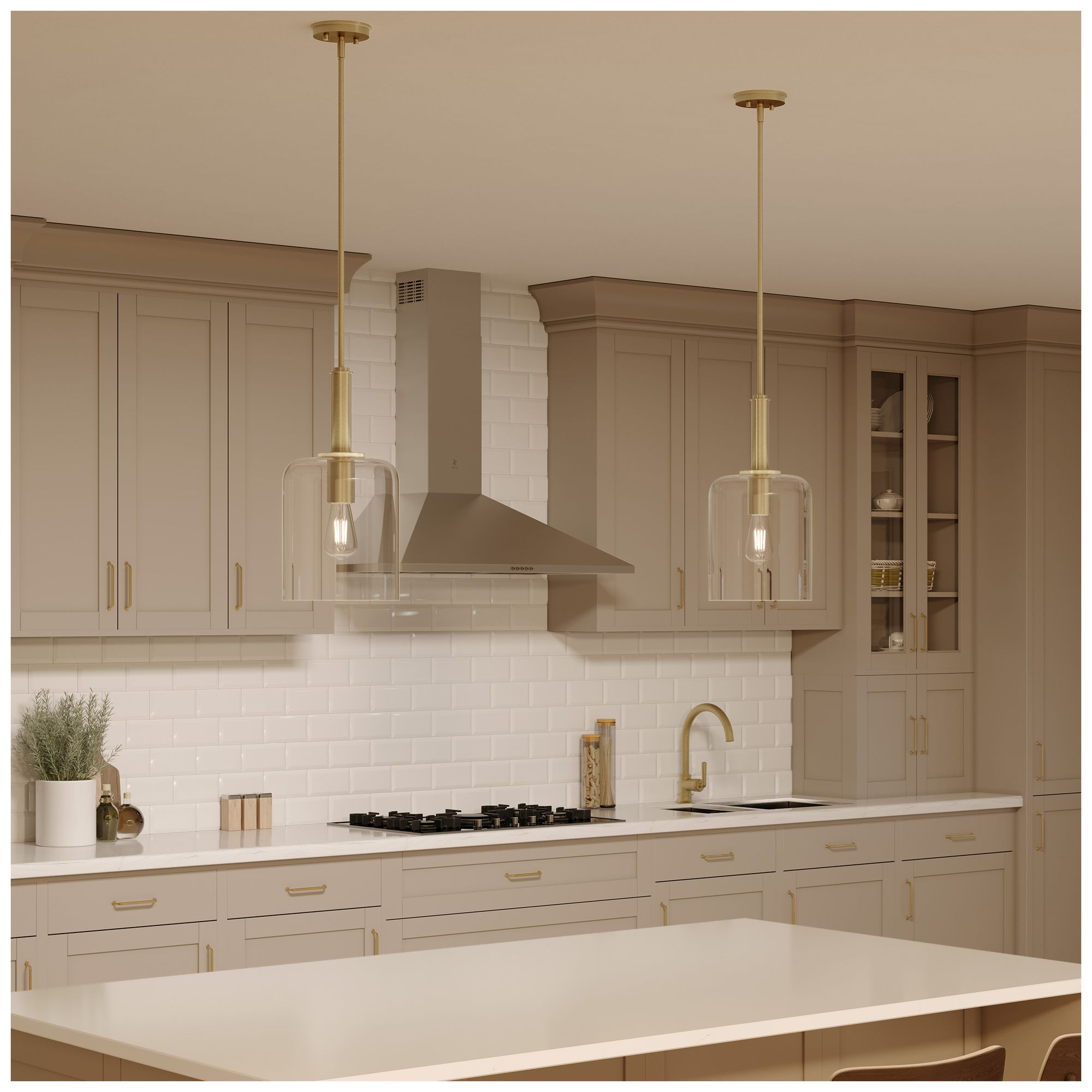 Image 5 Reines One-Light Pendant with Clear Glass Shade more views