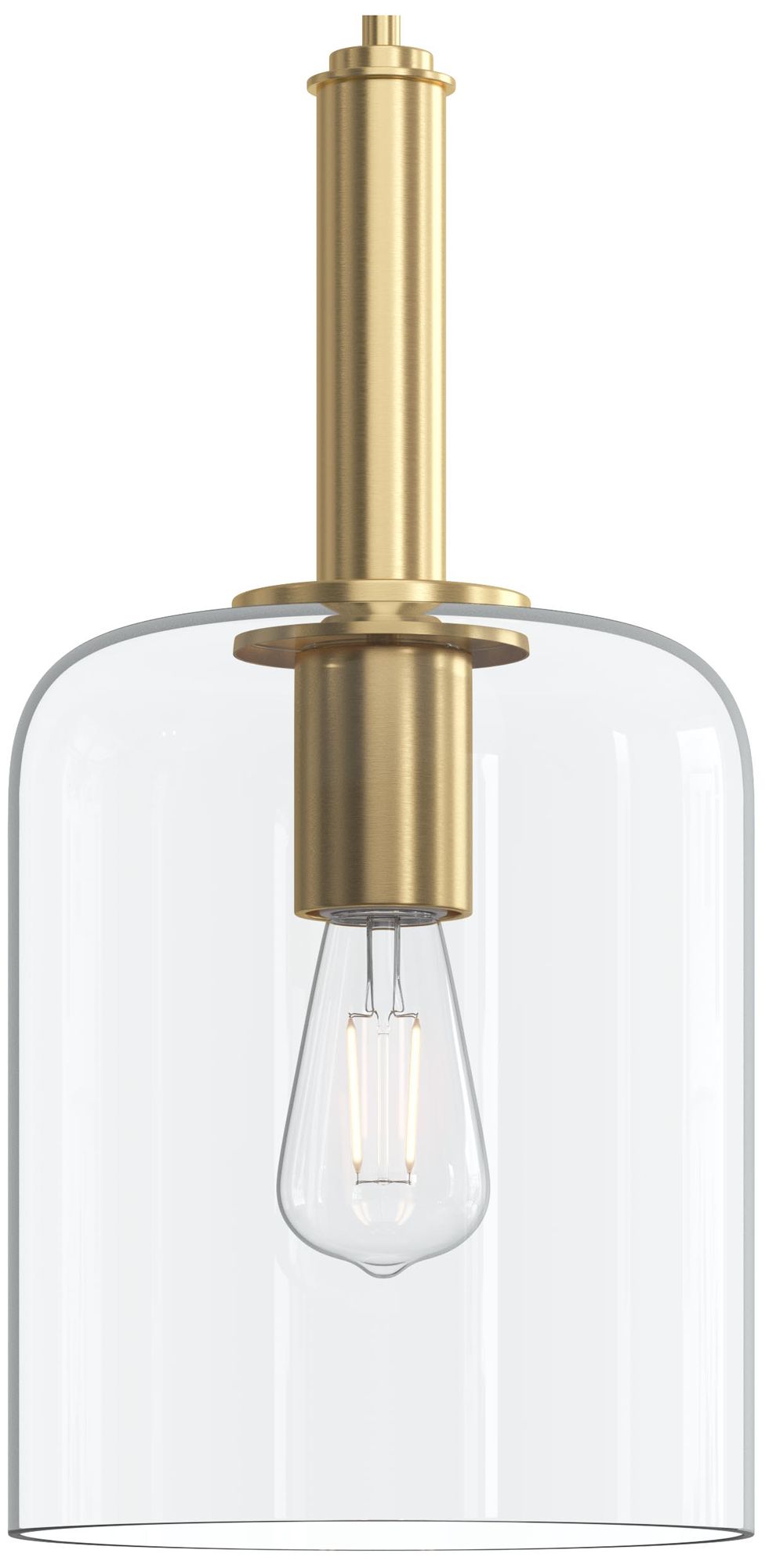 Reines One-Light Pendant with Clear Glass Shade