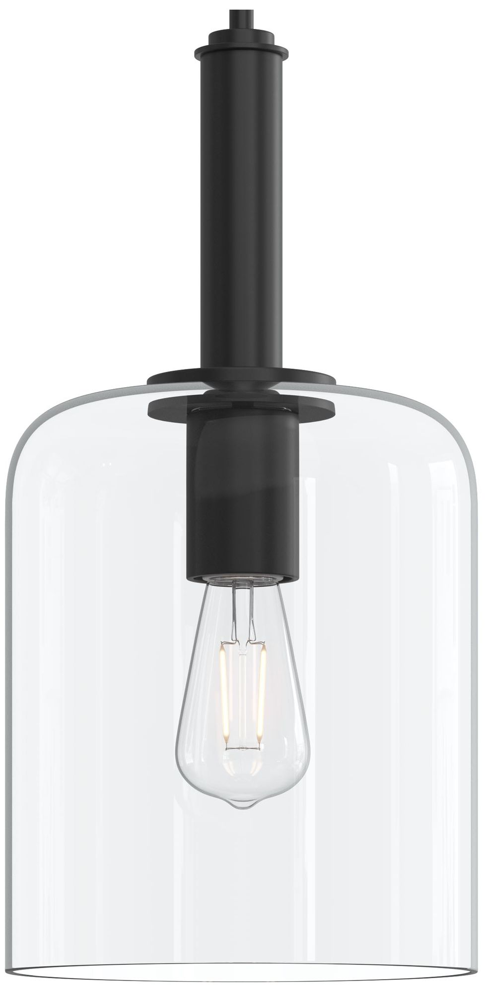 Reines One-Light Pendant with Clear Glass Shade