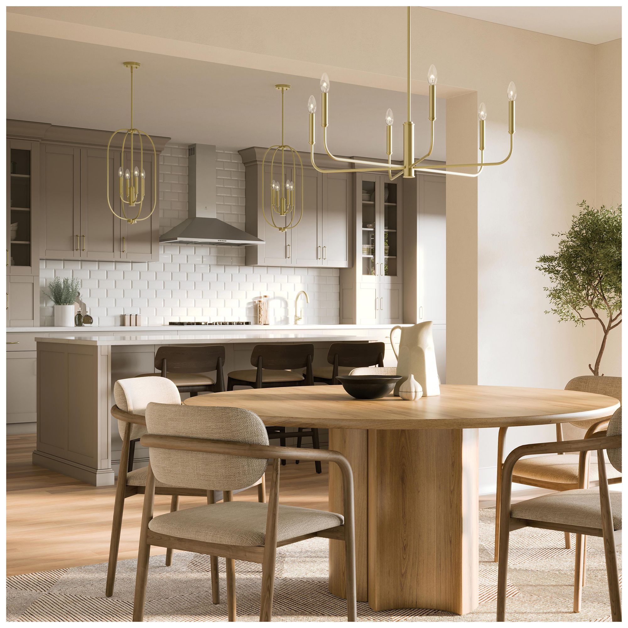 Image 4 Reines Six-Light Large  Chandelier more views