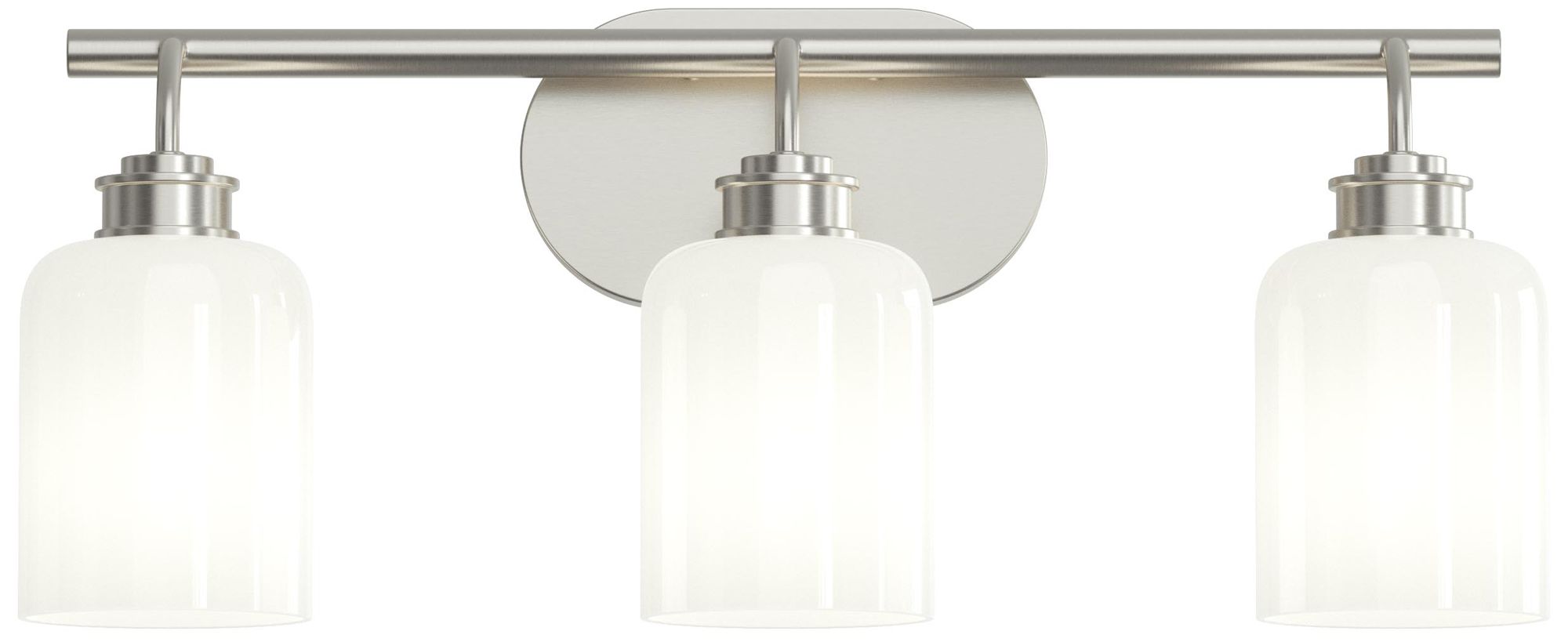 Image 7 Reines Three-Light Bath Vanity with Opal Glass Shades more views