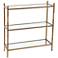 Reinzo 28 1/4" Wide Gold 3-Tier Bathroom Shelf