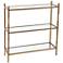 Reinzo 28 1/4" Wide Gold 3-Tier Bathroom Shelf