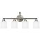 Reiser 28 3/4" Wide 4-Light Satin Nickel Bath Light