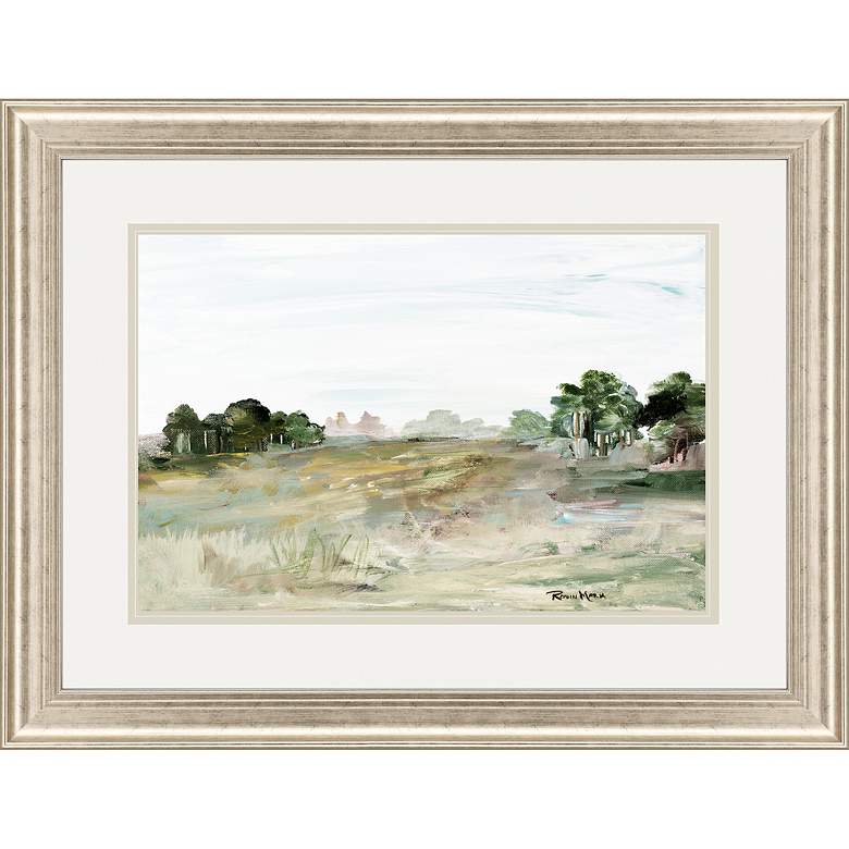Image 4 Relaxing View II 53" Wide Framed Giclee Wall Art more views