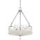 Relevee 18" Wide Chrome and Crystal Pendant Light