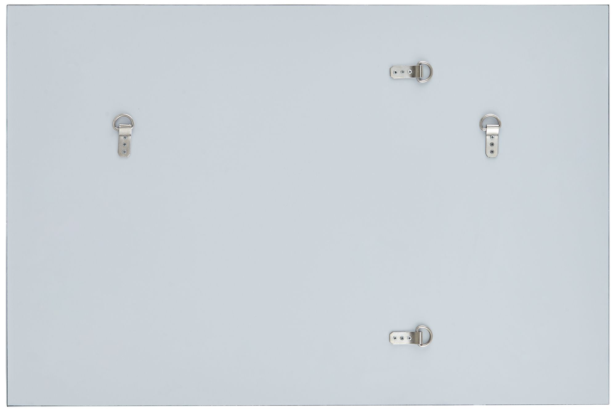 Relevei Silver 26" x 39" Rectangular Wall Mirrors Set of 2