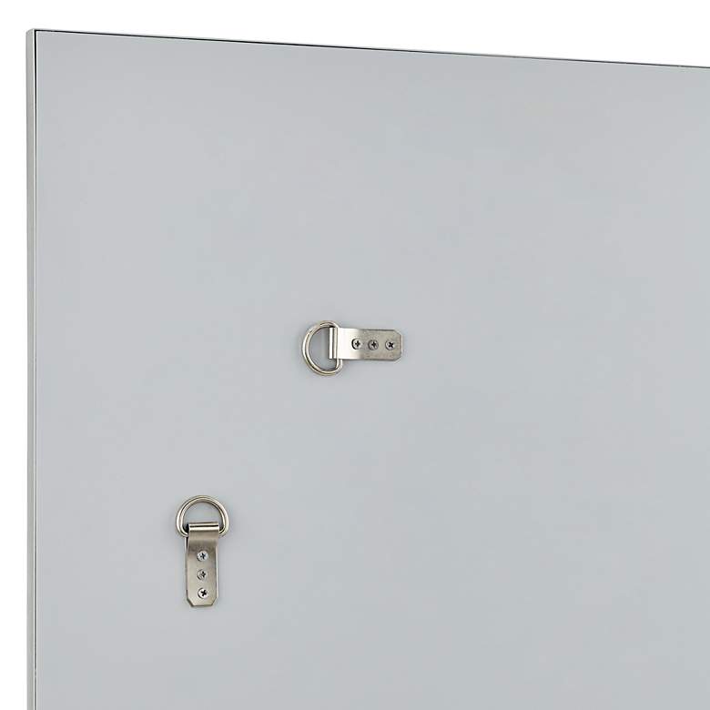 Image 3 Relevei Silver 26" x 39" Rectangular Wall Mirrors Set of 2 more views