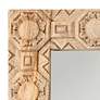 Relief Wood Carved Rectangle Mirror in scene