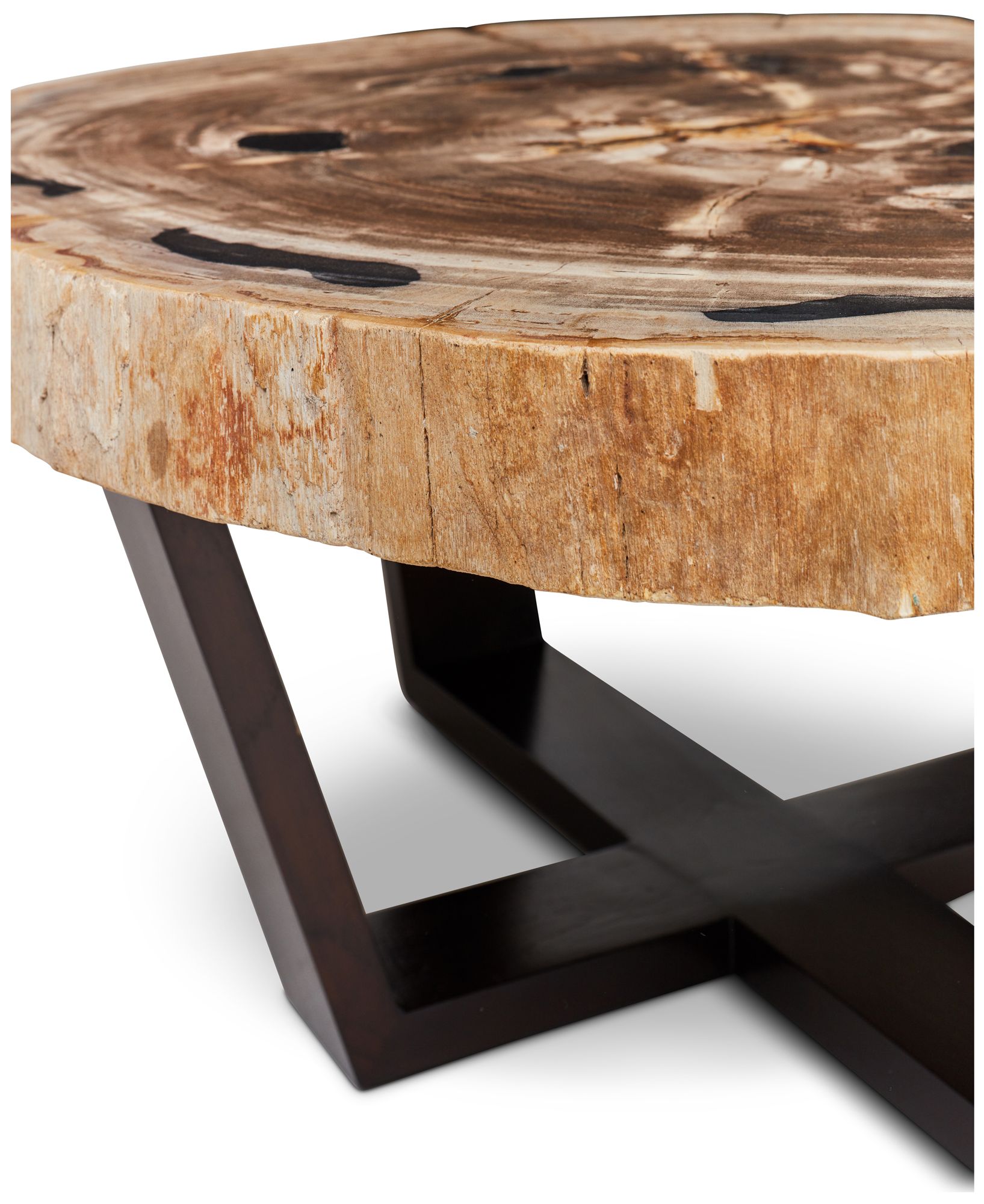 Image 4 Relique 40" Wide Natural Light, Dark Brown Coffee Table more views