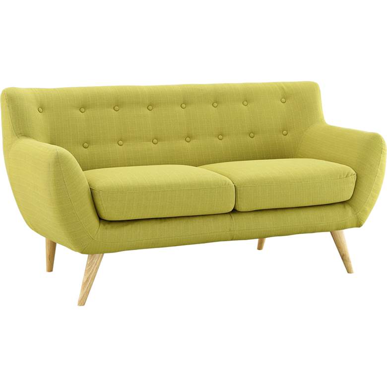 Remark 61 1/2&quot; Wide Fabric Tufted Loveseat more views