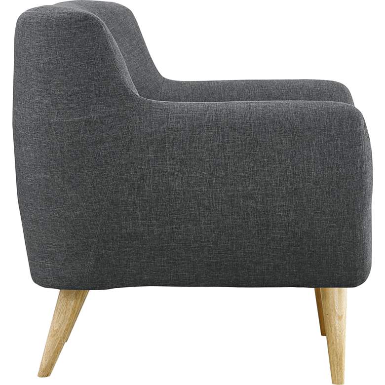 Image 3 Remark Gray Fabric Tufted Armchair more views