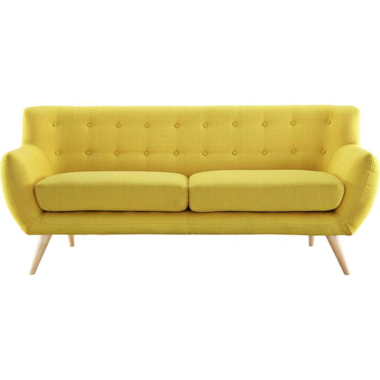 Image 2 Remark Sunny 74 inch Wide Fabric Tufted Sofa
