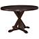 Rembrandt 48" Wide Espresso Wood Round Dining Table