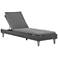 Remi Charcoal Woven Rope Outdoor Chaise Lounge