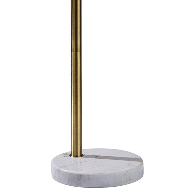 Image 3 Remi Warm Antique Brass Metal 3-Light Arc Floor Lamp more views