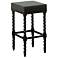 Remick 30" Brown Espresso Leatherette Upholstered Barstool