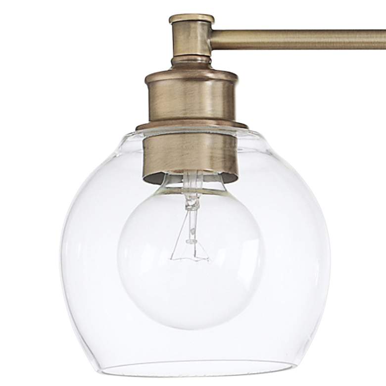 Image 2 Remington 23 1/2" Wide Aged Brass 3-Light Vanity Bath Light more views