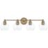 Remington 32" Wide Aged Brass 4-Light Vanity Bath Light