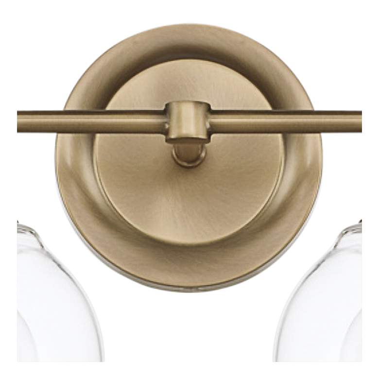 Image 3 Remington 32" Wide Aged Brass 4-Light Vanity Bath Light more views