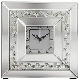 Image1 of Remington Crystal and Mirror 10 1/4" Square Table Clock