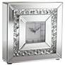 Remington Crystal and Mirror 10 1/4" Square Table Clock