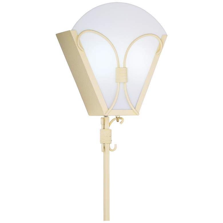 Image 1 Remmick 12 1/2" High Beige Lace Metal Plug-In Wall Sconce