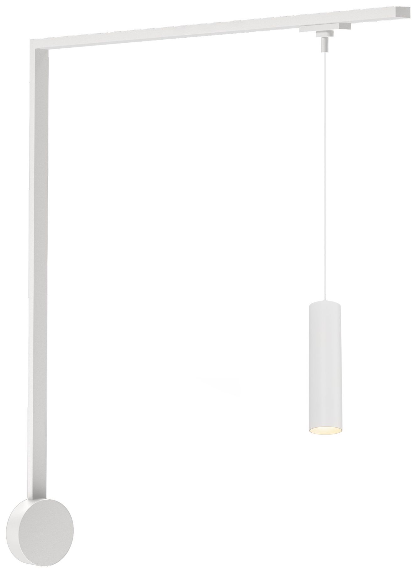 Remuda 1 Light White dimmable 4000K LED Trilo Track Wall Kit