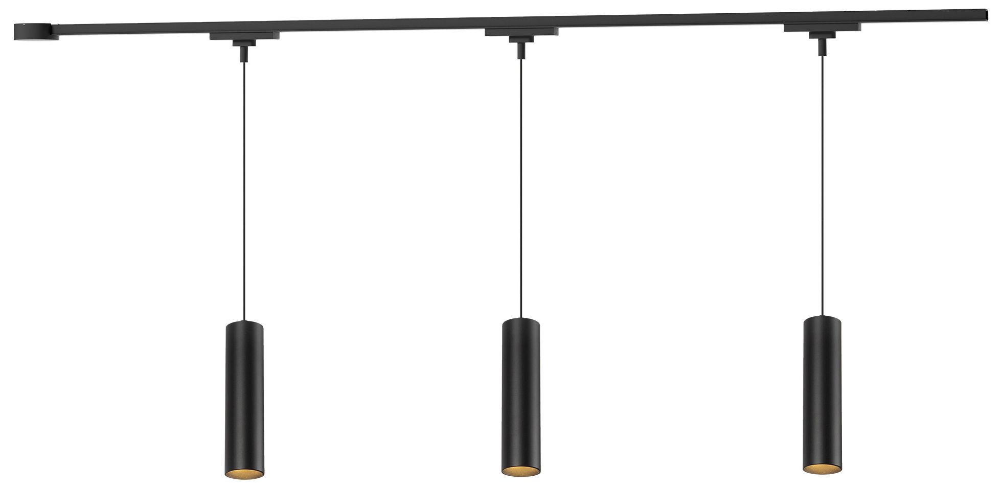 Remuda 3 Light Black dimmable 4000K LED Trilo Track Ceiling Kit