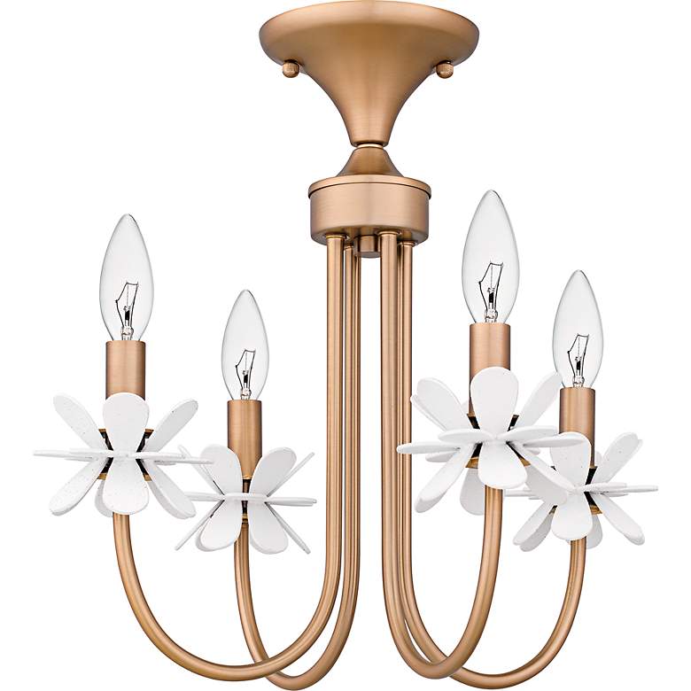 Image 2 Remy 4-Light Bronze Gold Semi-Flush Mount more views