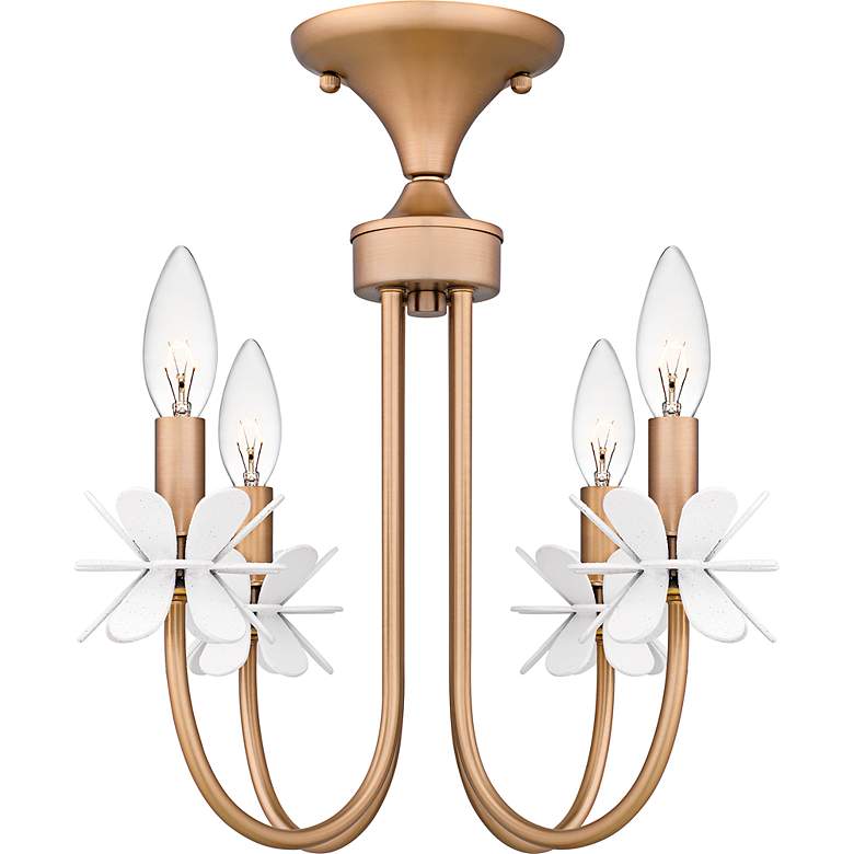 Image 3 Remy 4-Light Bronze Gold Semi-Flush Mount more views